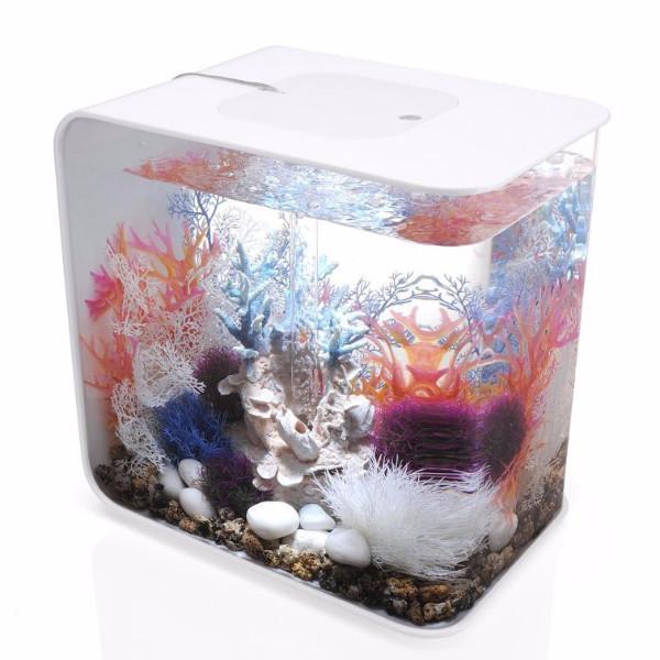 biorb fish aquarium fish tank 8 gallon bubbler accessories biOrb Flow 30L / 8 Gallon All-in-One Acrylic Aquarium Kit w/ LED Light – Dream Fish Tanks