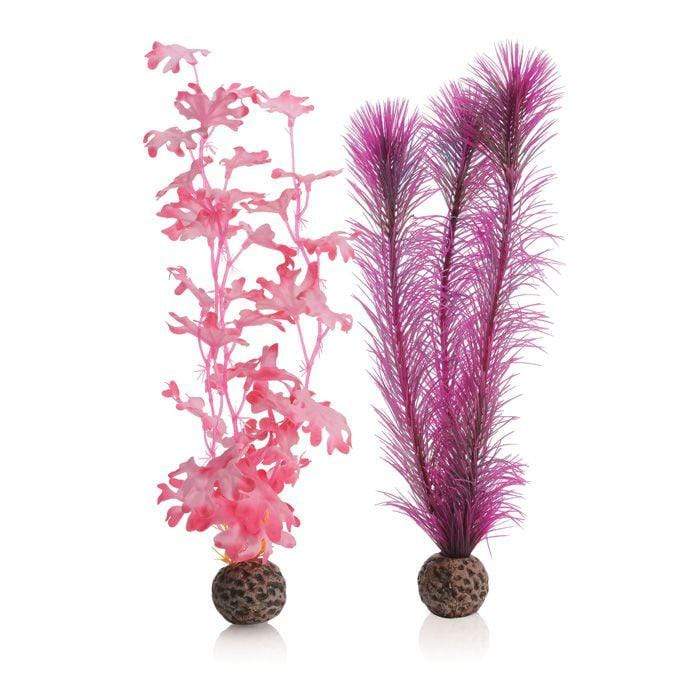 plastic plants for aquarium biOrb Kelp Set Medium Pink