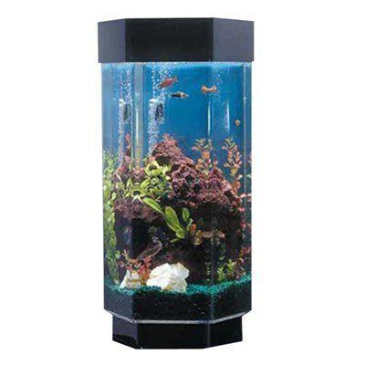 fish tank and accessories for sale Midwest Tropical TT-1500 15.5 in. Hexagon Aqua Scape