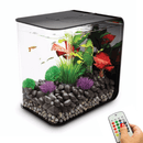 biOrb Flow 15L / 4 Gallon All-in-One Acrylic Aquarium Kit with Multicolor Light Black