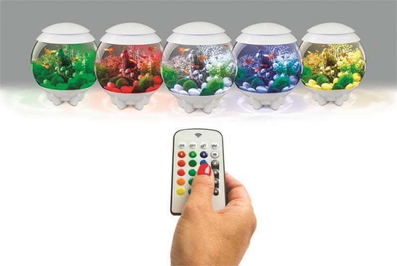 biOrb Halo 15L / 4 Gallon All-in-One Acrylic Aquarium Kit with Multicolor Light