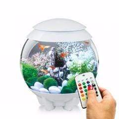 biOrb Halo 15L / 4 Gallon All-in-One Acrylic Aquarium Kit with Multicolor Light White