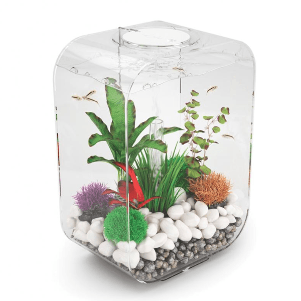 biOrb Life 15L / 4 Gallon All-in-One Acrylic Aquarium Kit with LED Lights Clear