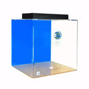 Clear for Life 60 Gallon Cube UniQuarium 3-in-1 Fresh or Saltwater Acrylic Aquarium Light Blue