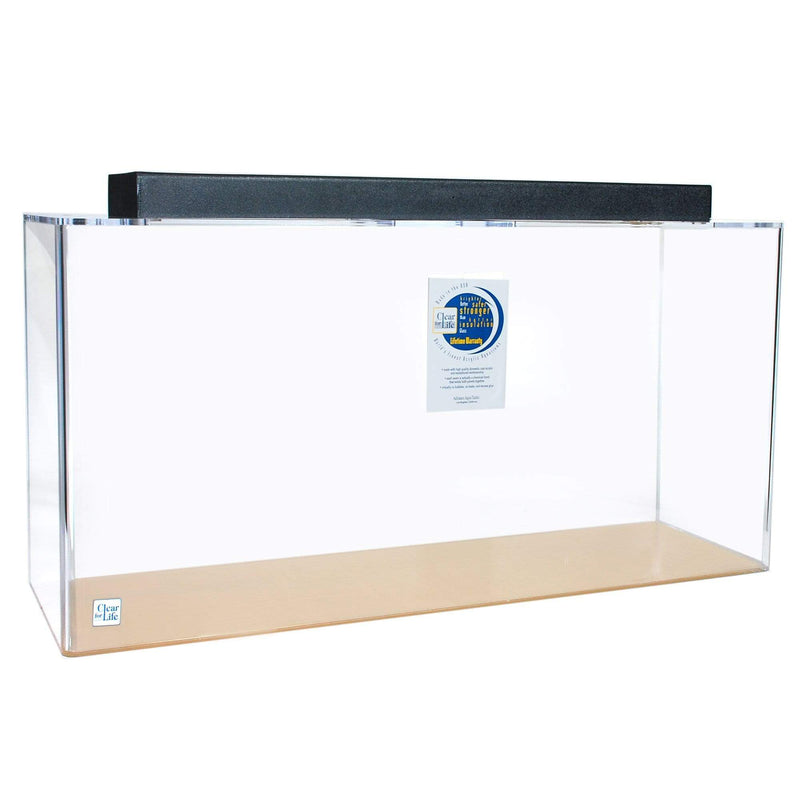 Clear-For-Life Deluxe - All-In-One Fresh or Saltwater Acrylic Rect. Aquarium - 50-300 Galllons 50 Gallons - 36"x 15"x 20" / Clear