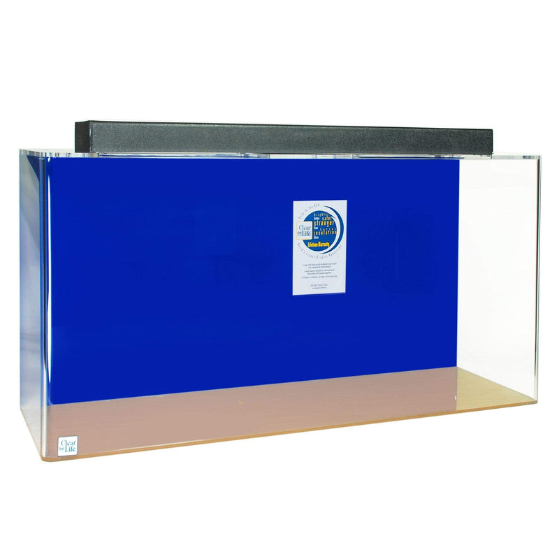 Clear For Life Rectangle Acrylic Aquarium Tank, Blue
