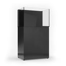 JBJ Rimless Flat Panel 45 Gallon Glass Aquarium with Stand & Cabinet Black