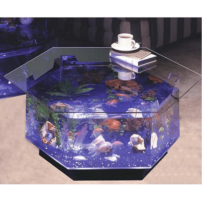 Midwest Tropical Aquarium Coffee Table 40 Gallon Octagon Dream